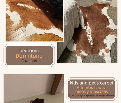 Animal Print Rug faux fur cowhide