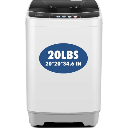 Portable Washing Machine 20Lbs Capacity 2.8 Cu. ft. Portable Washer and Dryer Combo with 10 Programs and 8 Water Level