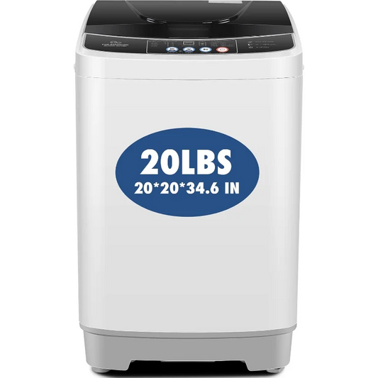 Portable Washing Machine 20Lbs Capacity 2.8 Cu. ft. Portable Washer and Dryer Combo with 10 Programs and 8 Water Level