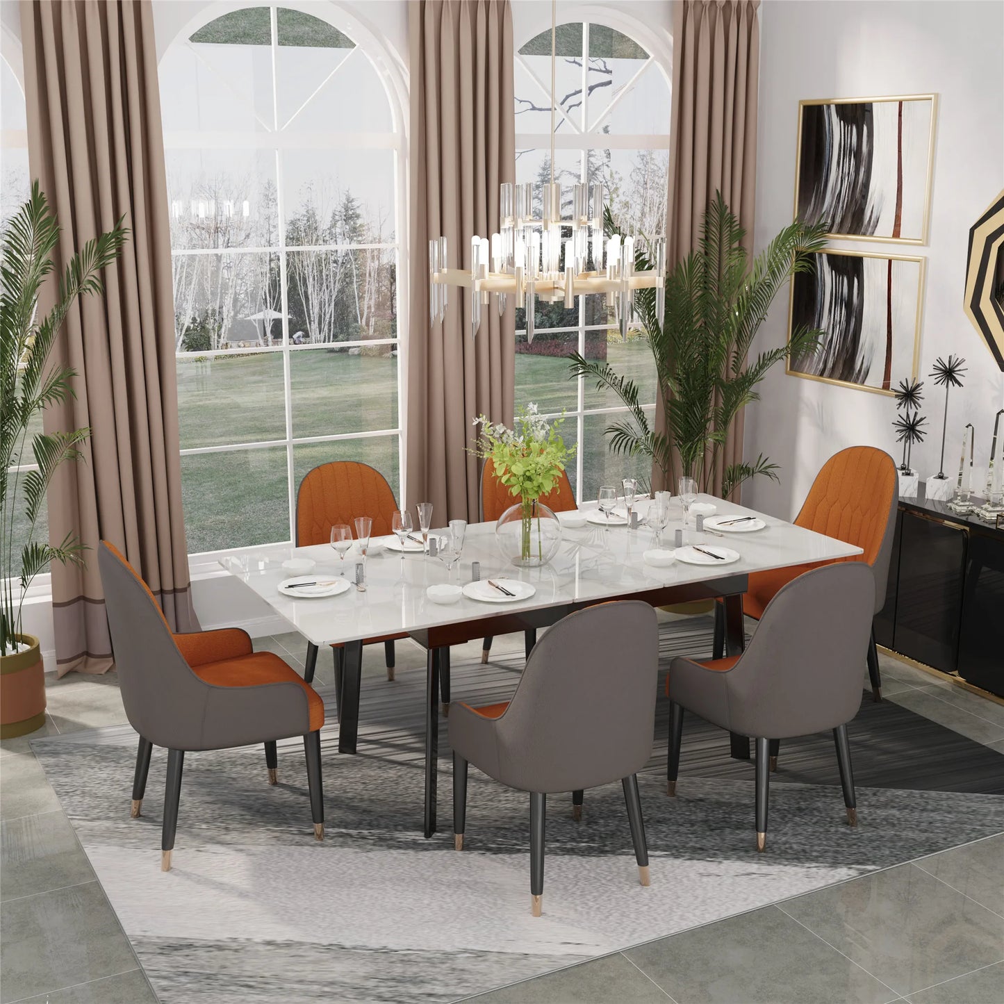 160cm 6-8 People Modern Dining Table Rectangular