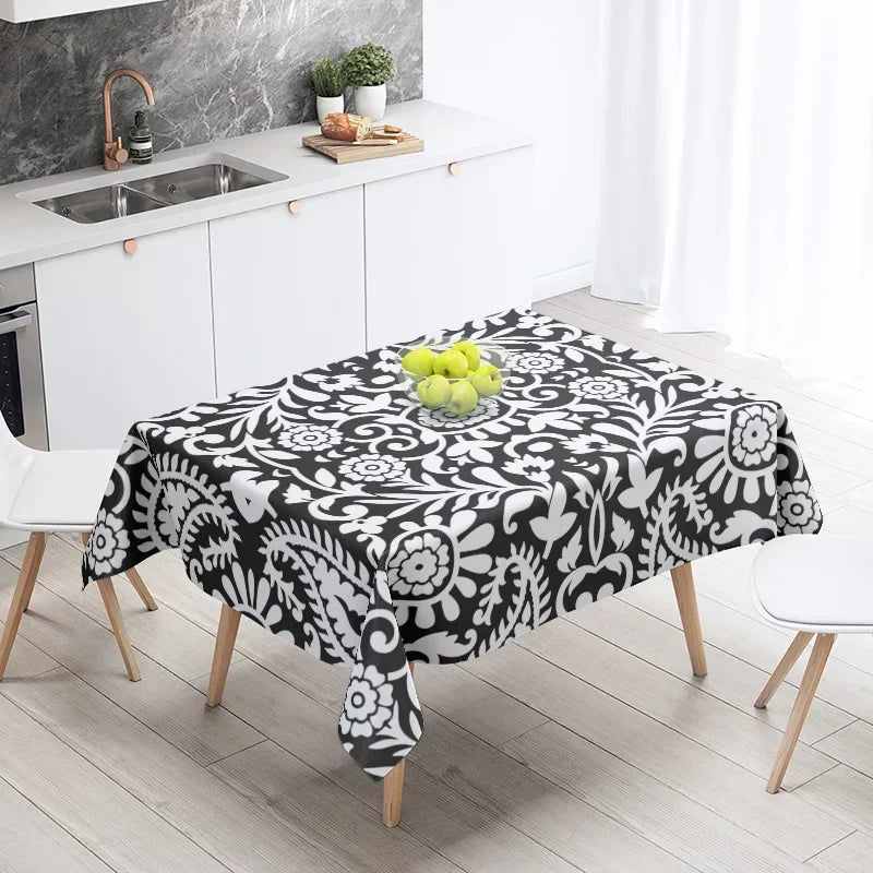 Home tablecloths dining decoration and rectangular table accessories waterproof cloth Anti-stain simple Modern abstract nordic