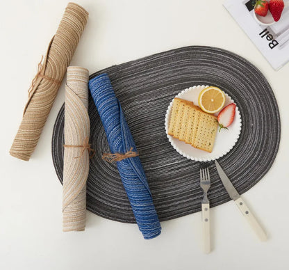 Placemats Set of 4,Heat resistant pad,Place Mat Washable Table Mats for Kitchen Dining Table Mixed Color Non-Slip Place mats