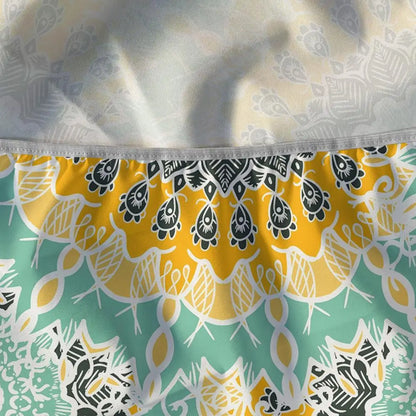 3pcs Picnic Table Covers With Elastic Tablecloth For Outdoor Parties And Camping