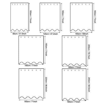 Thick  Water Cube Shower Curtain Waterproof Transparent Lining Bathtub Bathing Cover Bathroom Bath Curtains Liner