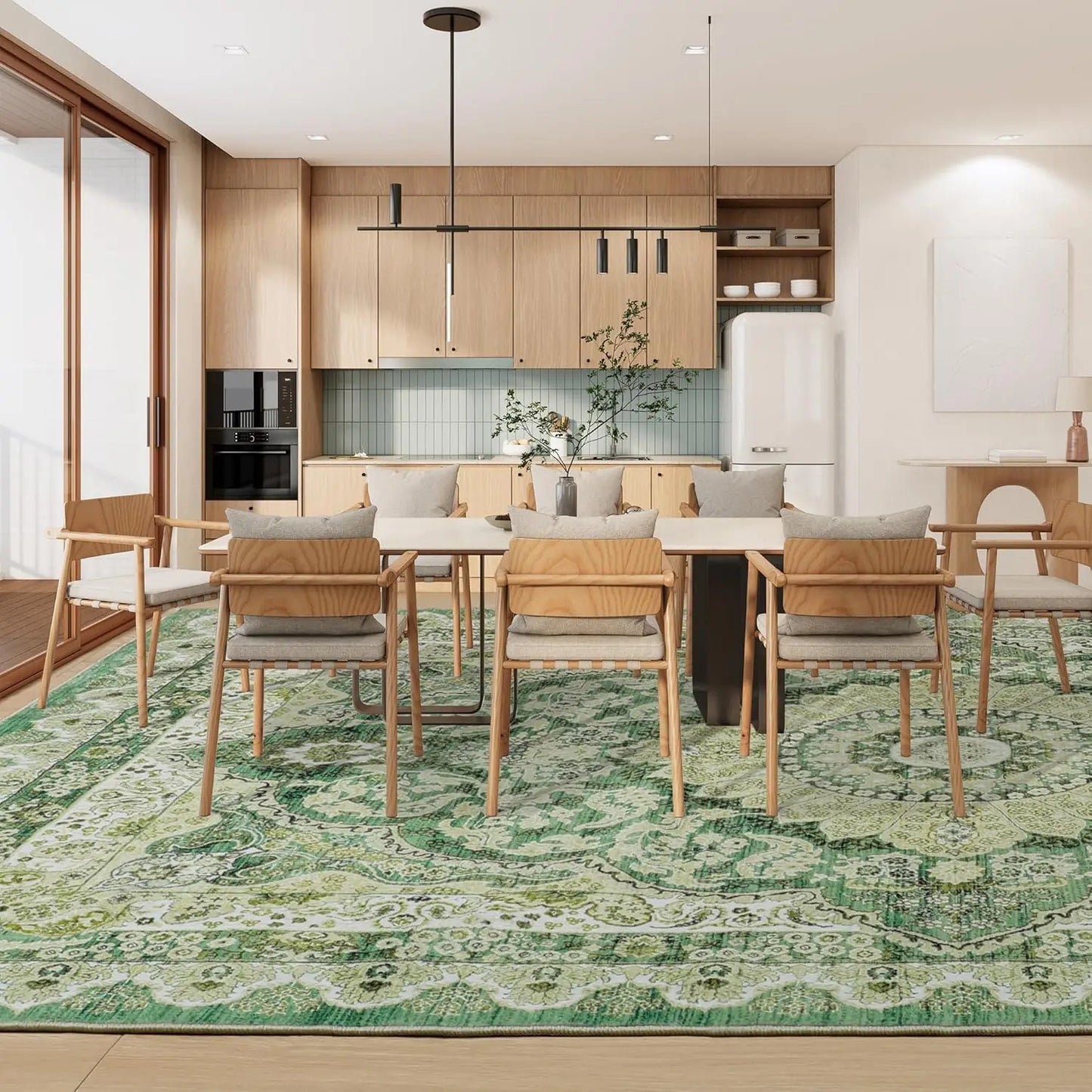 Non-Slip Low Pile Area Rugs ,Machine Washable