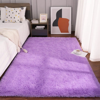 Fluffy  Area Rugs for Living Room Soft Kids Carpet Non Slip