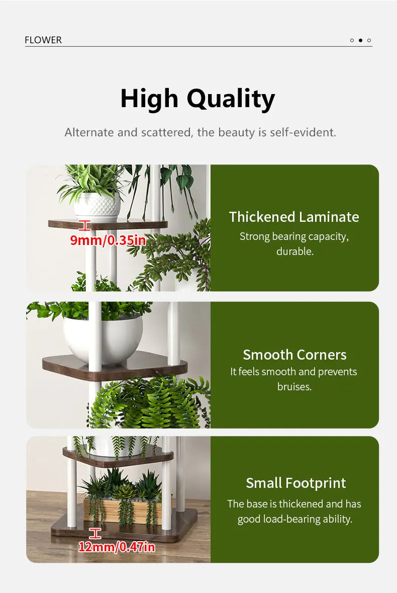 Plant Stand and Flower Stand Storage Shelf 4/5/6 Tier Flower Shelf Planter Rack