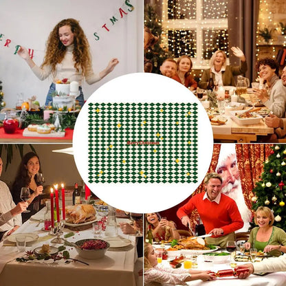 Christmas Rectangular Tablecloths Rectangular Christmas Table Cloth Decoration Tool With Christmas Elements For Dining Table