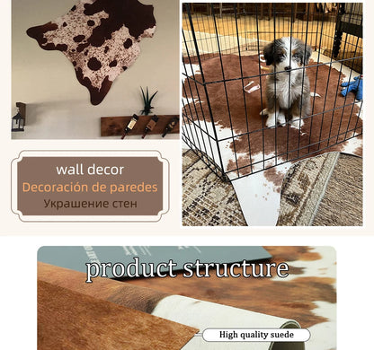 Animal Print Rug faux fur cowhide