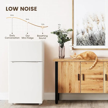 3.55 Cu. Ft Mini Fridge with Freezer