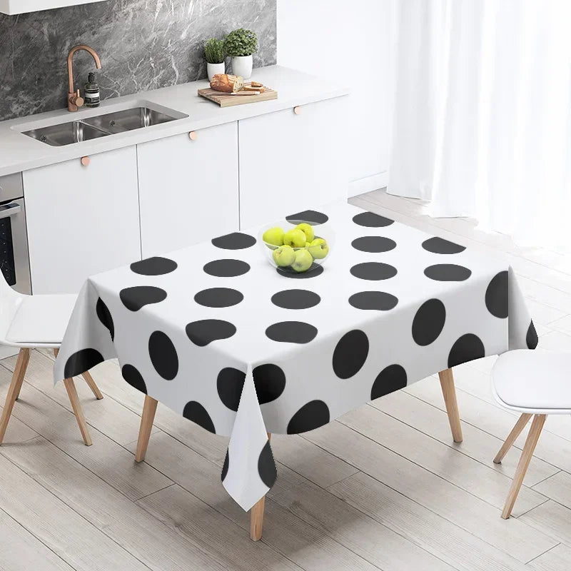 Home tablecloths dining decoration and rectangular table accessories waterproof cloth Anti-stain simple Modern abstract nordic