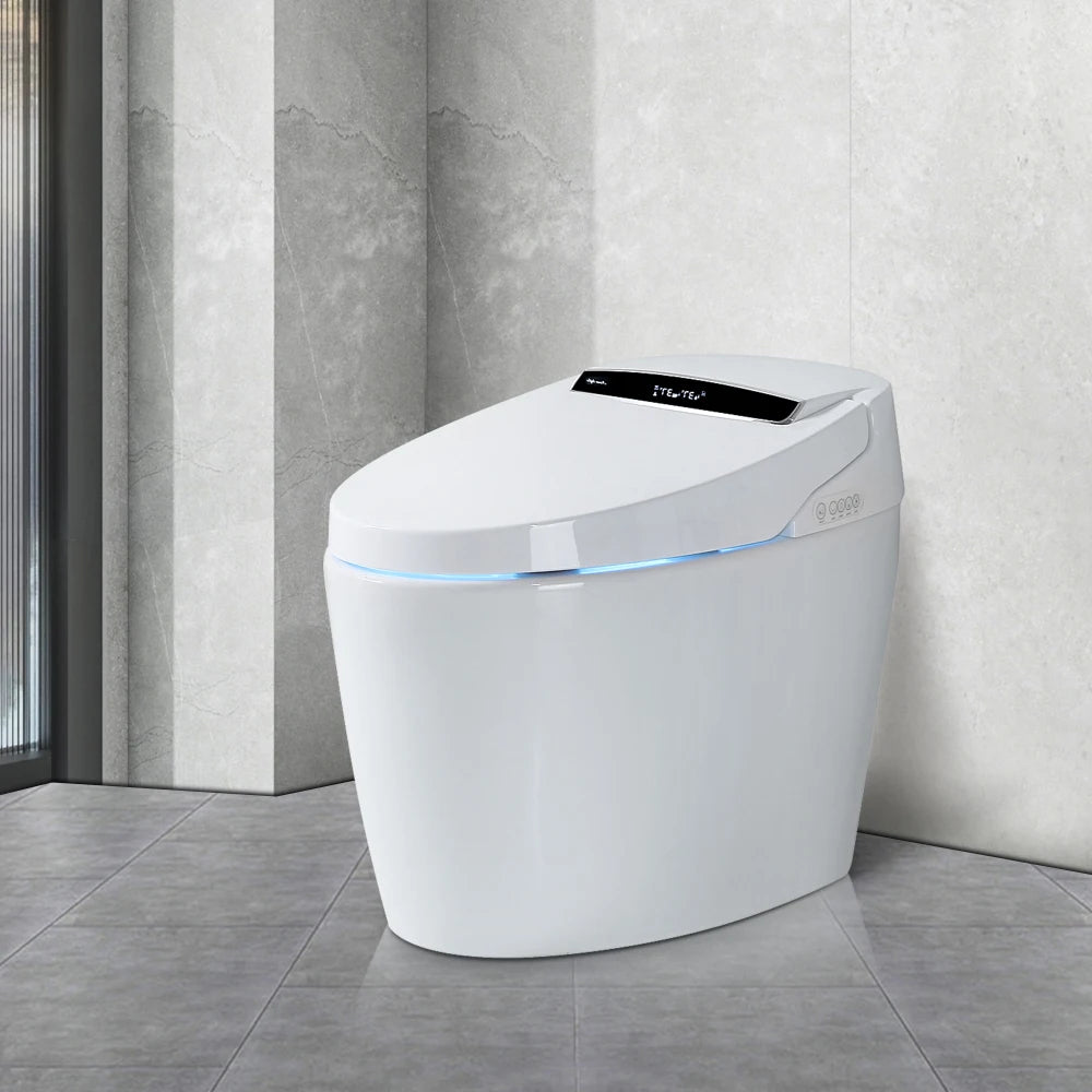Smart Toilets with Heated Bidet Seat.Portable toilet with bidet built.Intelligent Toilet Auto Open/Close Seat. Bidet toilet