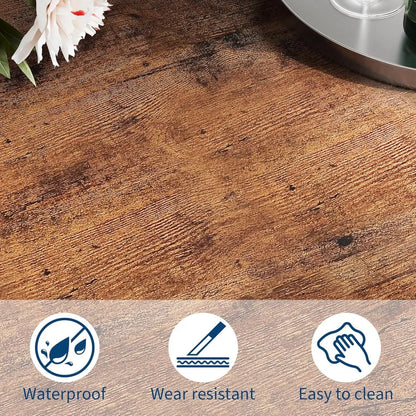 79" Large Industrial Dining Room Table for 6-8 People Rectangular Wood