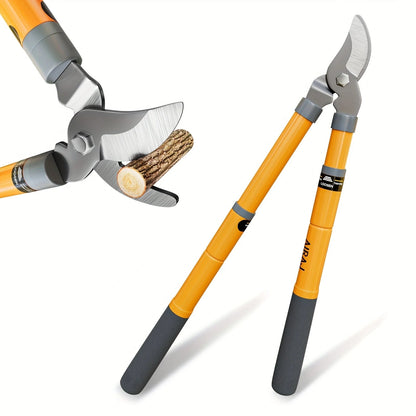 Hedge Shears, Pruning Shears with Telescopic Handles, Extendable Heavy-Duty Branch Cutters， Garden Clippers