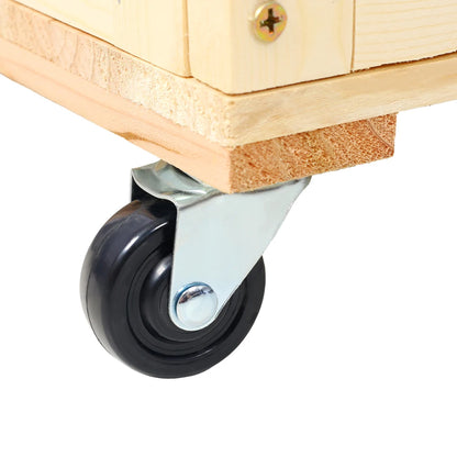 3-Tiers Raised Garden Bed with Trellis, 53" H Vertical Planter Box with Wheels & Back Storage Area, for Flowers, Vegetables