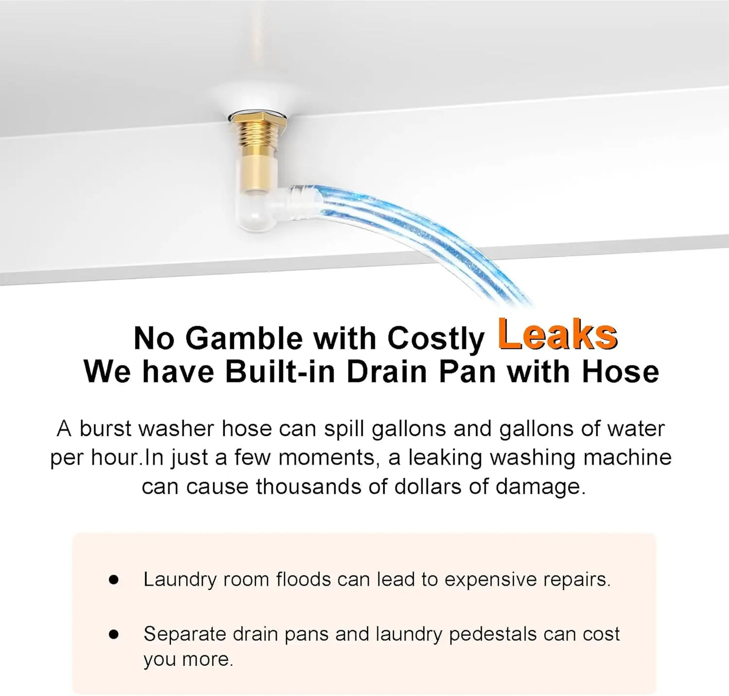 Laundry Pedestal Heavy Duty Metal Washer and Dryer Stand 29" Universal Fit Anti-Vibration ,770 LBS Capacity