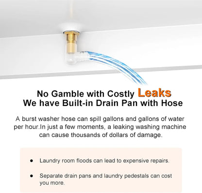 Laundry Pedestal Heavy Duty Metal Washer and Dryer Stand 29" Universal Fit Anti-Vibration ,770 LBS Capacity