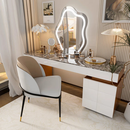 Luxury Set Of 2 Dining Chairs Kitchen Accent Leisure Microfiber Leather Living Room Chairs for Dining,Kitchen,Study Room