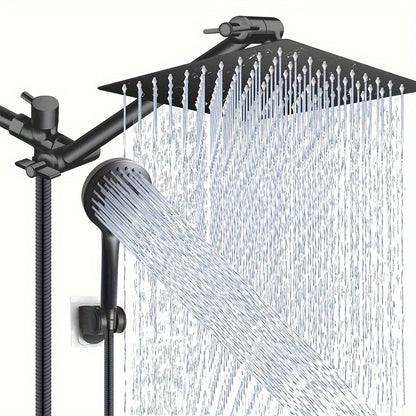 12 Inch Quality Set Rain Shower Head / Handheld Water Saving Shower Bathroom Handheld Three Mode Booster Shower Combination