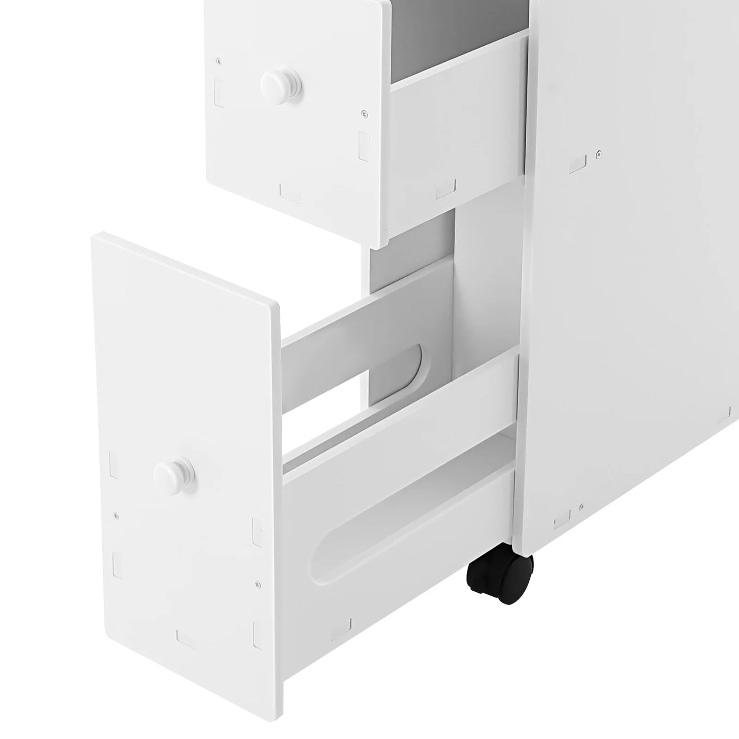 Bathroom Storage Cabinet, Narrow Floor Storage Cabinet, Storage Cabinet with Drawers 50kg Load-bearing Capacity