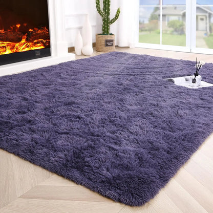 Fluffy Rugs for Bedroom Fuzzy Area Rugs for Living Room Soft Kids Carpet Non Slip Rugs for Hardwood Floors Room Decor