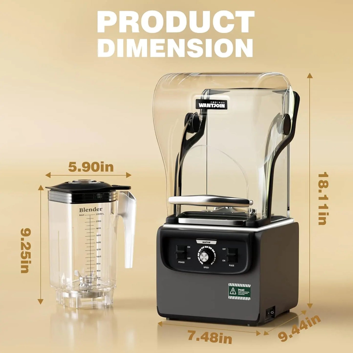 Commercial Quiet Blender for Kitchen