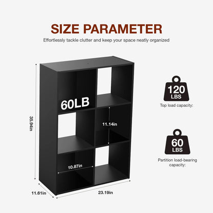 9 Cube Storage Organizer Wooden Shelf Bookcase Open Bookshelf for Living Room and Home Office Display Storage Bookcase