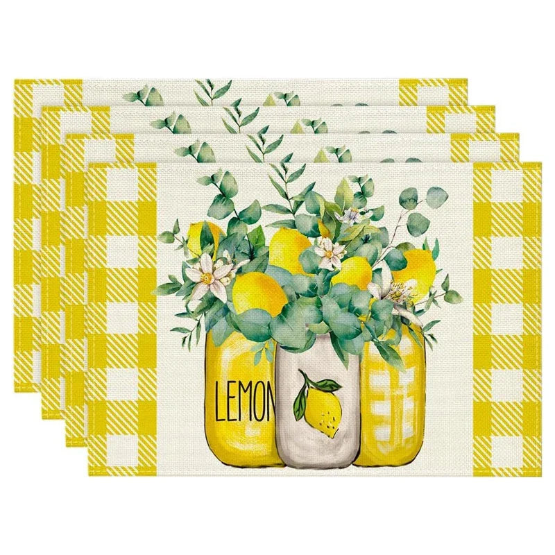 Lemon Summer Placemats 12 X 18 Inch