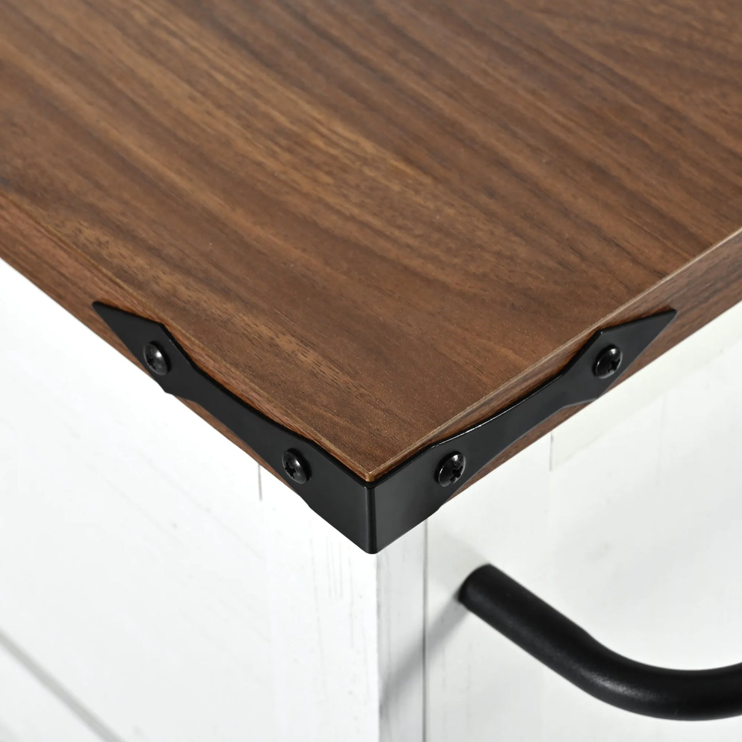 54.5" Farmhouse Kitchen Island with Power Outlet, Kitchen Storage Island  with Internal Storage Rack, Drop Leaf, Spice Rack