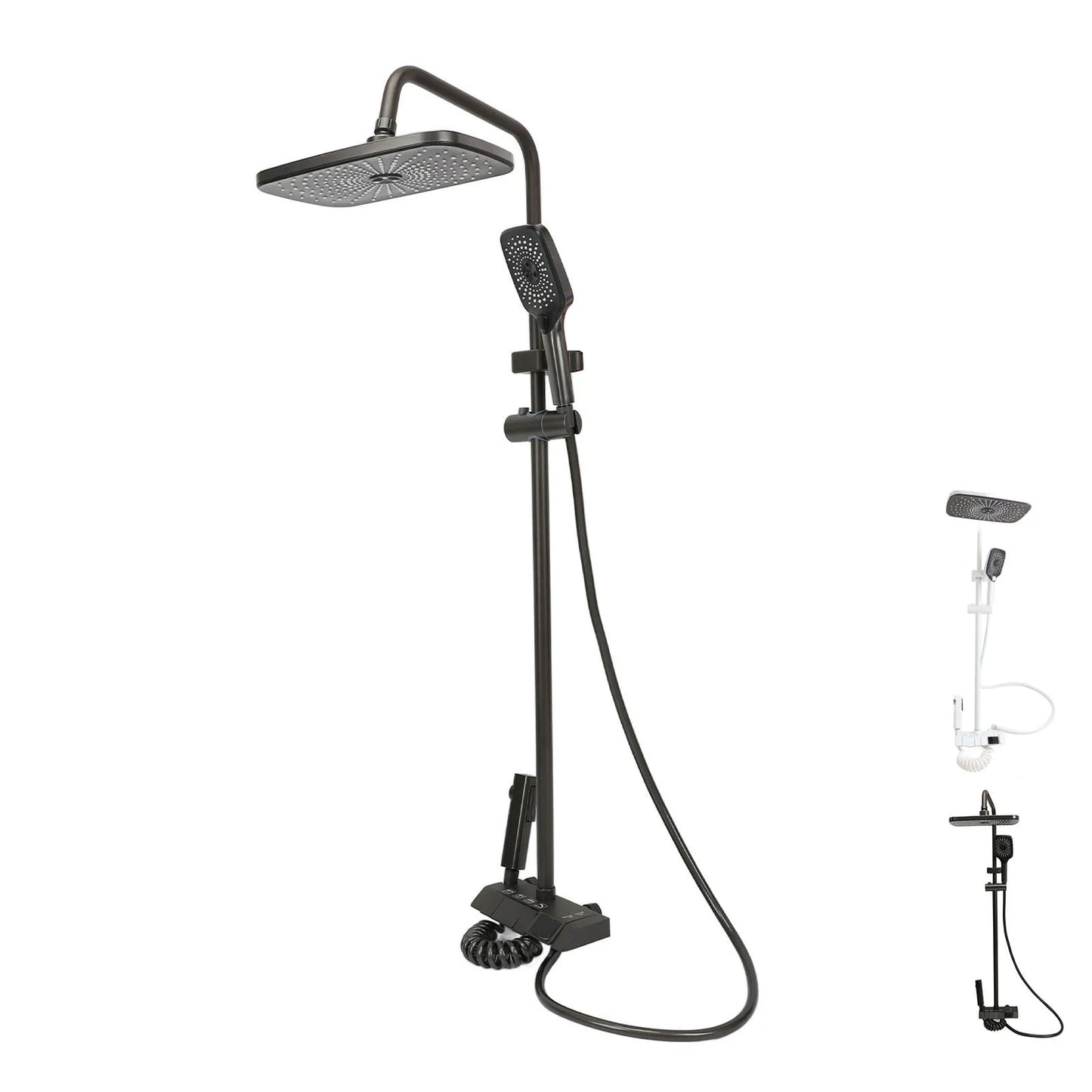 Bathroom Shower  Set Easy To Install Easy To Adjust NPT 1/2 3 Mode Push Button Rainfall Handheld Shower Combo for Bathroom