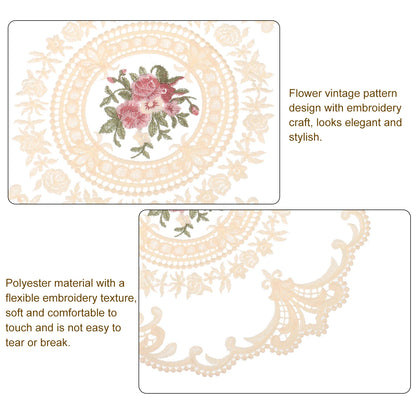 2Pcs Retro French Crochet Doilies