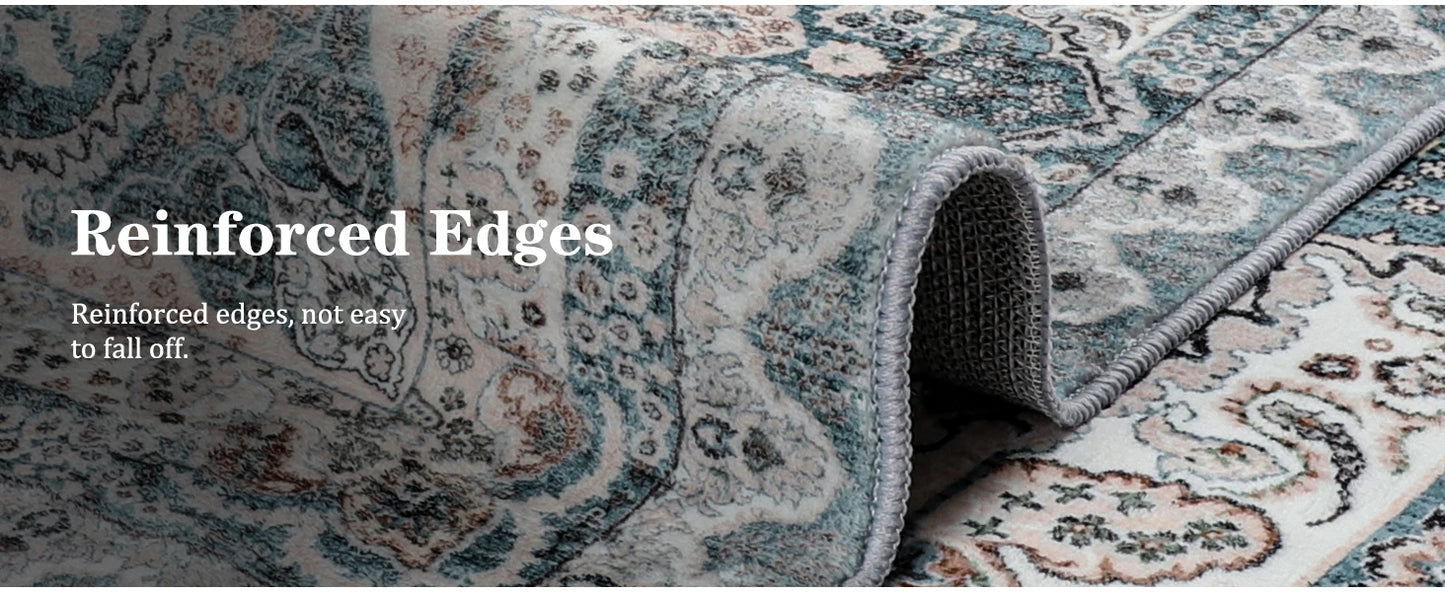 Non-Slip Low Pile Area Rugs ,Machine Washable