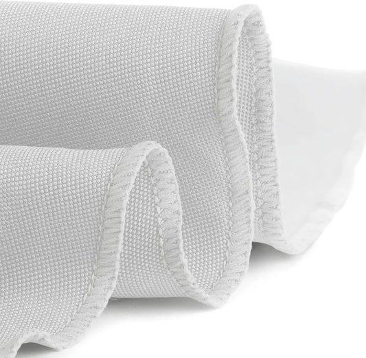 Round Tablecloth - 132 Inch - Heavy Duty Washable Polyester - for 72 to 96 Inch Round Tables