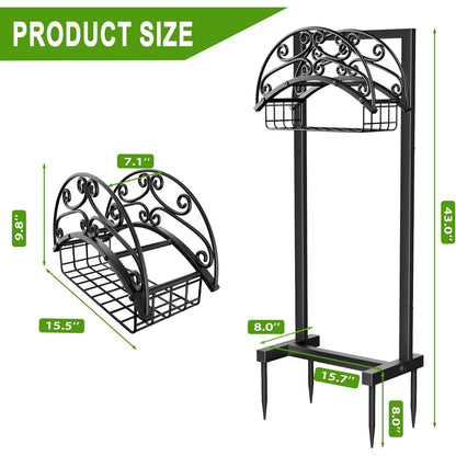 Garden Hose Holder - Upgraded Water Hose Holder Holds 151-feet Hose, Heavy Duty Metal Hose Stand Sturdy Freestanding Hose Hanger