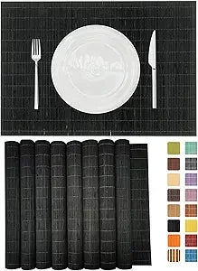Set of 24 Bamboo Placemats 17.7X11.8Inch