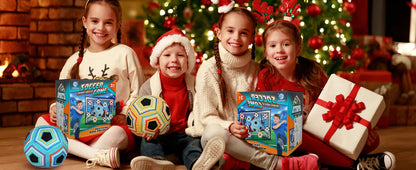 Football Ball Game Set for Kids Indoor Outdoor Soccer Train Sport Game Foldable Toys for 3 4 5 6 7 8 Years Old Boys Girls