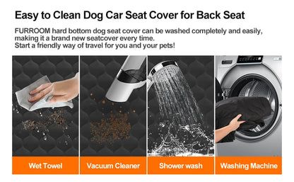 Waterproof Pet Travel Accessories Foldable Dog Car Rear Back Seat Protector