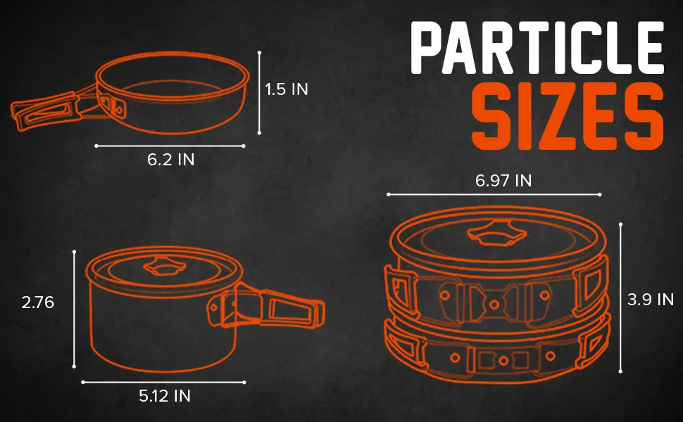 Camping Cookware Mess Kit Set with Stove - Backpacking Camping Pots and Pans Set All in One Non-Stick Camping Cooking Set