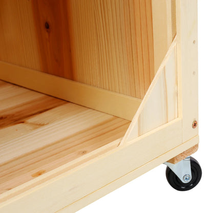 3-Tiers Raised Garden Bed with Trellis, 53" H Vertical Planter Box with Wheels & Back Storage Area, for Flowers, Vegetables