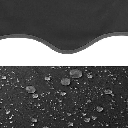 Awning Balcony Patio Retractable Awning UV50+ Sun Shade Awning Clamp Garden Sun Protection with Hand Crank Without Drilling