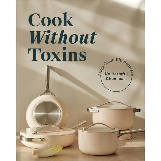 Nonstick Ceramic Cookware Set (12 Piece)