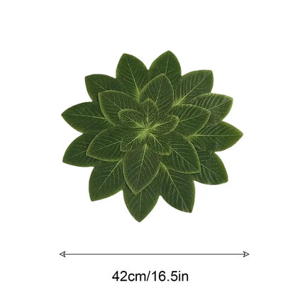 Table Decor Green Leaves Shape Heat Proof Table Mat Washable Dining Table Mats Heat Insulation Table Place Mat For Dining Room