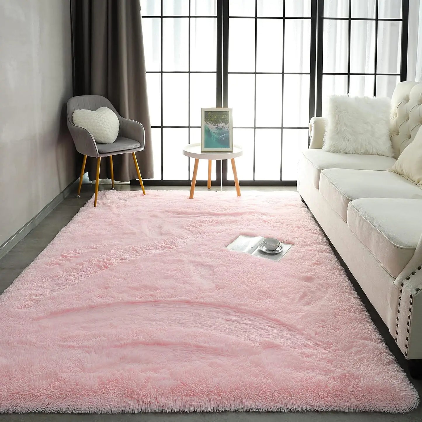 Fluffy  Area Rugs for Living Room Soft Kids Carpet Non Slip