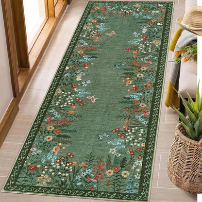 Floral Area Rug , Non Slip