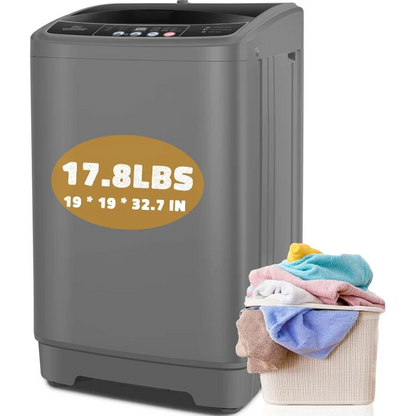 Portable Washing Machine, 17.8Lbs Portable Washer Machine, 2.4Cu.ft Compact Laundry Washer and Dryer Combo