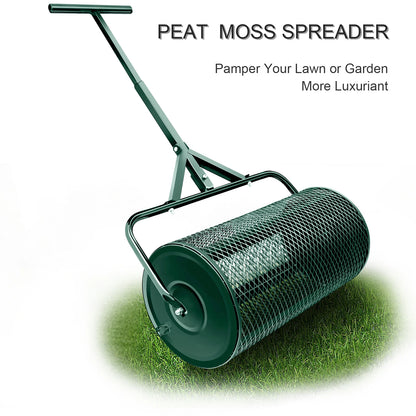 Fertilizer spreader Compost Spreader, Peat Moss Spreader, Metal Mesh Manure Spreader for Lawns, Garden Planting Seeding