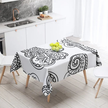 Home tablecloths dining decoration and rectangular table accessories waterproof cloth Anti-stain simple Modern abstract nordic