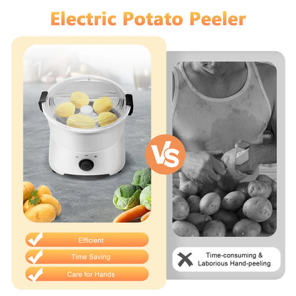 Electric Potato Peeler: High-Quality, Powerful Motor, Fast and Safe Operation for Effortless Peeling and Vegetable Preparation