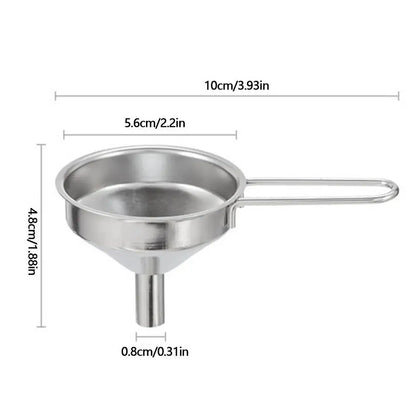 Mini Funnel Stainless Steel Wine Funnel Small Mouth Fill Hip Flask