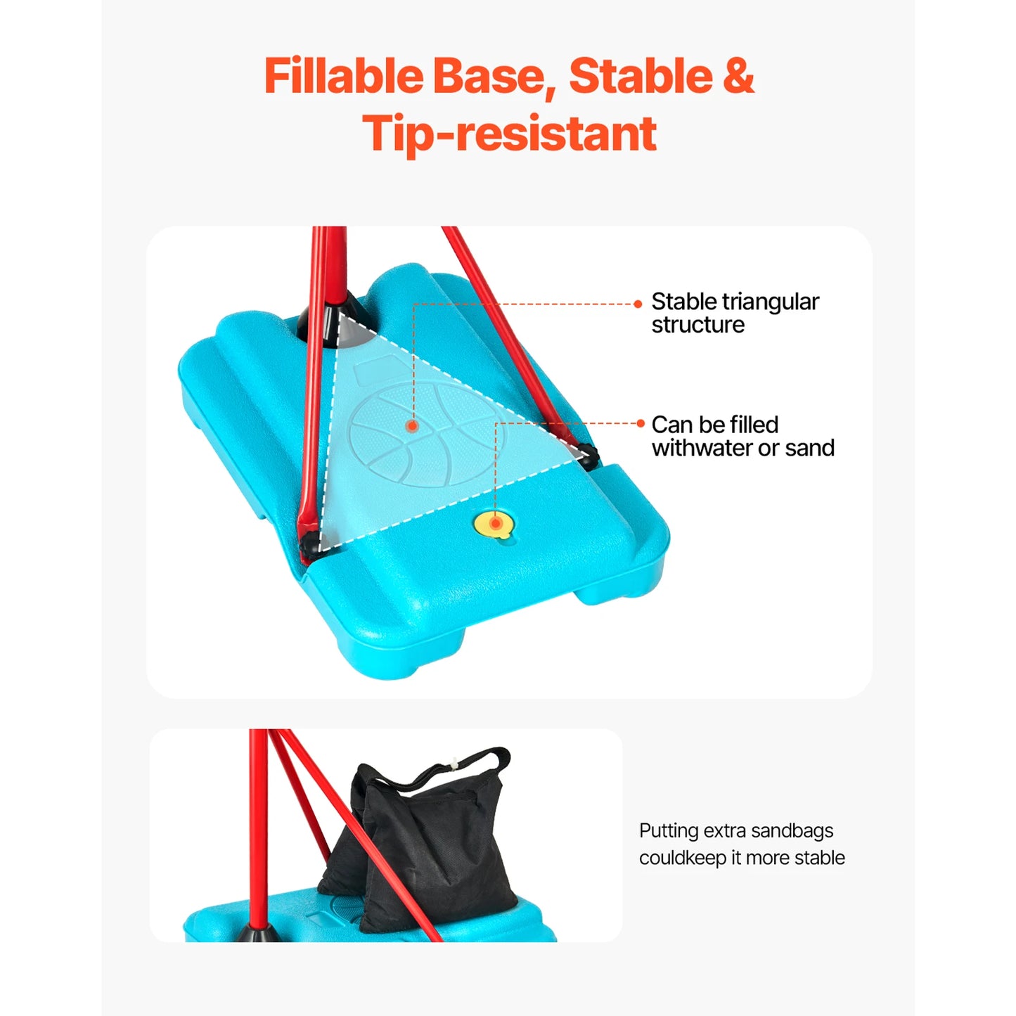 Toddler Adjustable Basketball Hoop